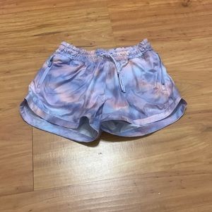 Tie dye athletic shorts